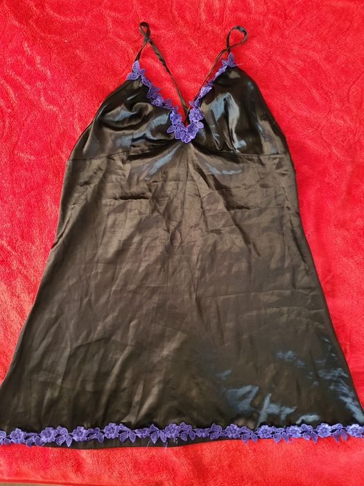 Черна нощница универсален размер