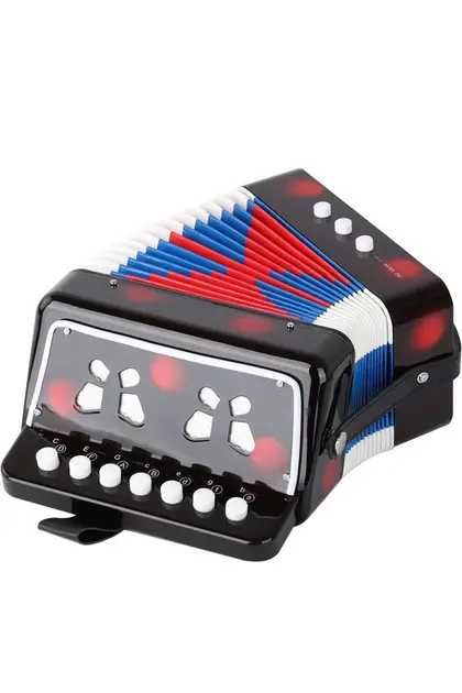 Acordeon interactiv pentru copii cu 10 clape,2 bași,10x15x20 cm,nou