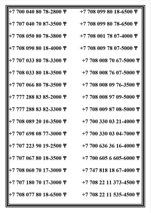 Кравсивые номера Теле2 Алтел и тд