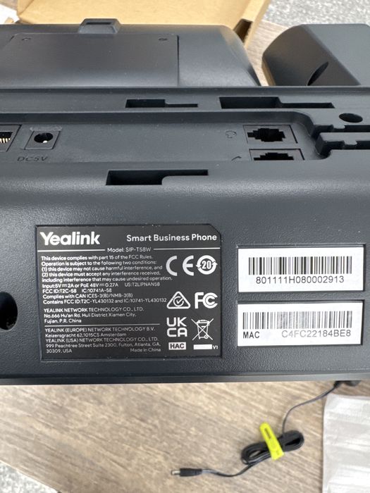 Telefon IP Yealink SIP-T58W