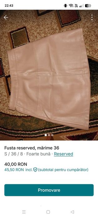 Fusta reserved mărime 36