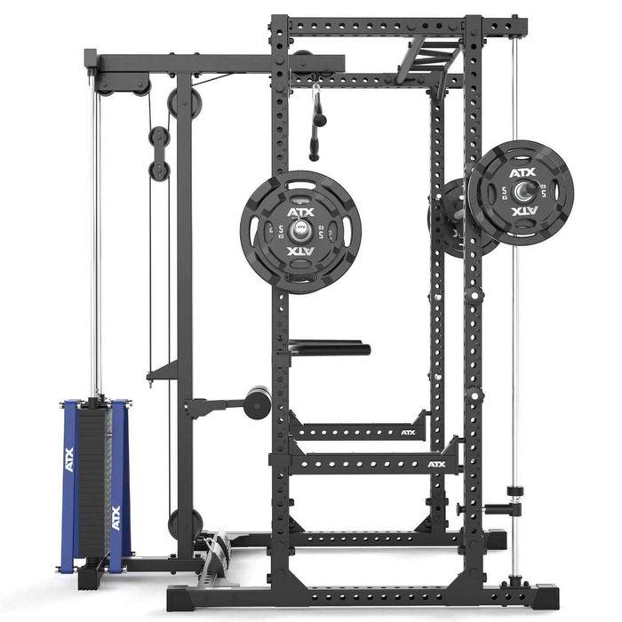 Смит Машина / Вграден Скрипец 115 кг / Стойка Power Rack / Фитнес Уред