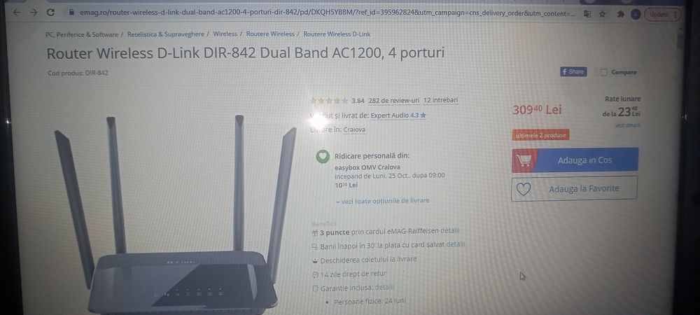 Router wireless D-link DIR-842