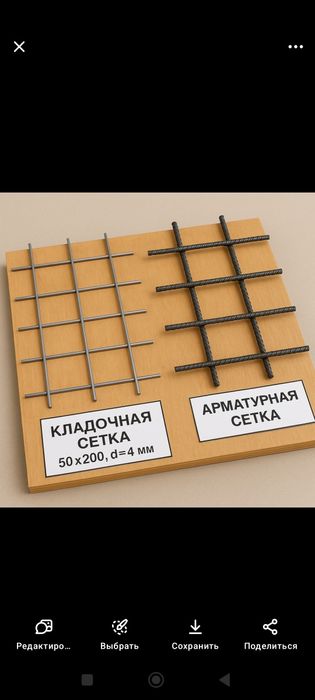 Арматурная сетка АРМАТУРА А1. А2. А3