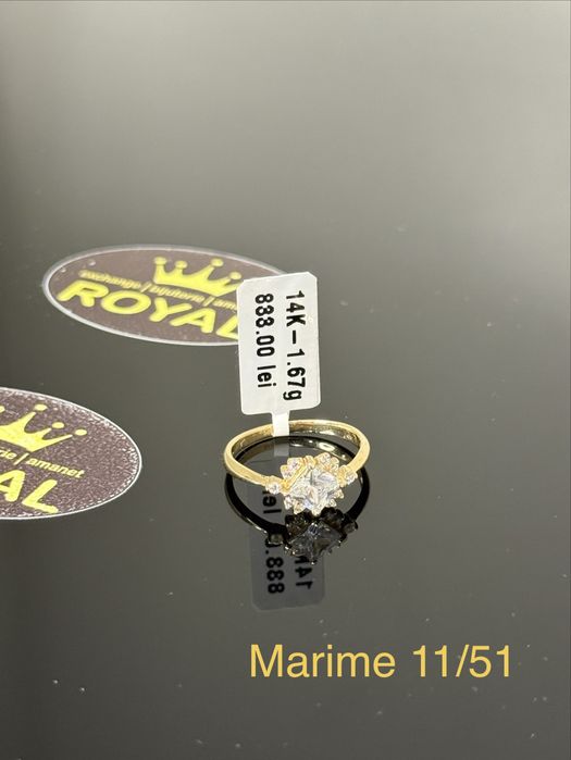 Bijuteria ROYAL : Inel AUR NOU 14K / 1.67 GR