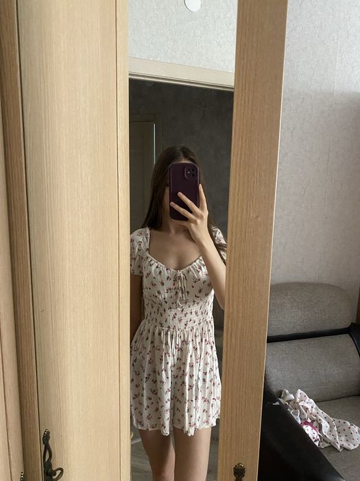 платье (шорты) в цветочный принт