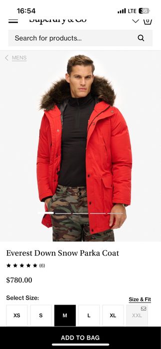 Geaca superdry everest down snow parka