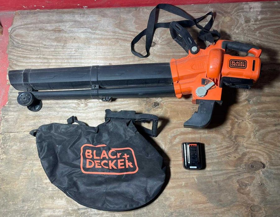BLACK+DECKER  Aspirator /Suflantă  Tocător fără fir 36V cu acumulator