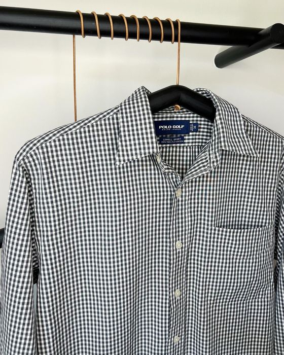 Мъжка карирана риза в черно-бяло Polo Golf by Ralph Lauren