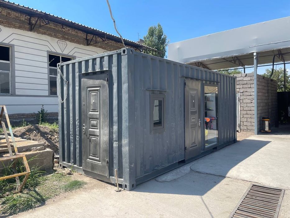 Контейнер Домик Офис Магазина Сартарошхона KONTEYNER Uylar Magazin Ofi