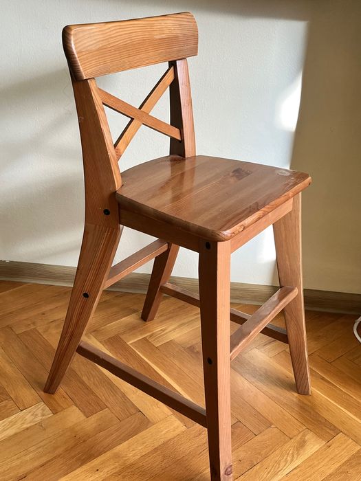Дървено детско столче INGOLF IKEA