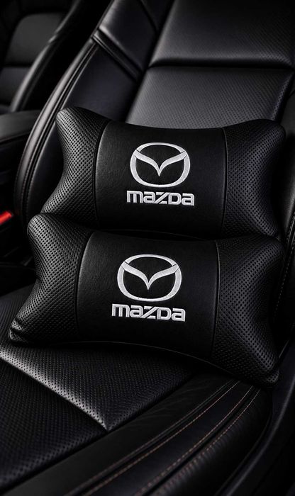 Възглавнички за кола Mazda Мазда – бродирано лого, 2 броя
