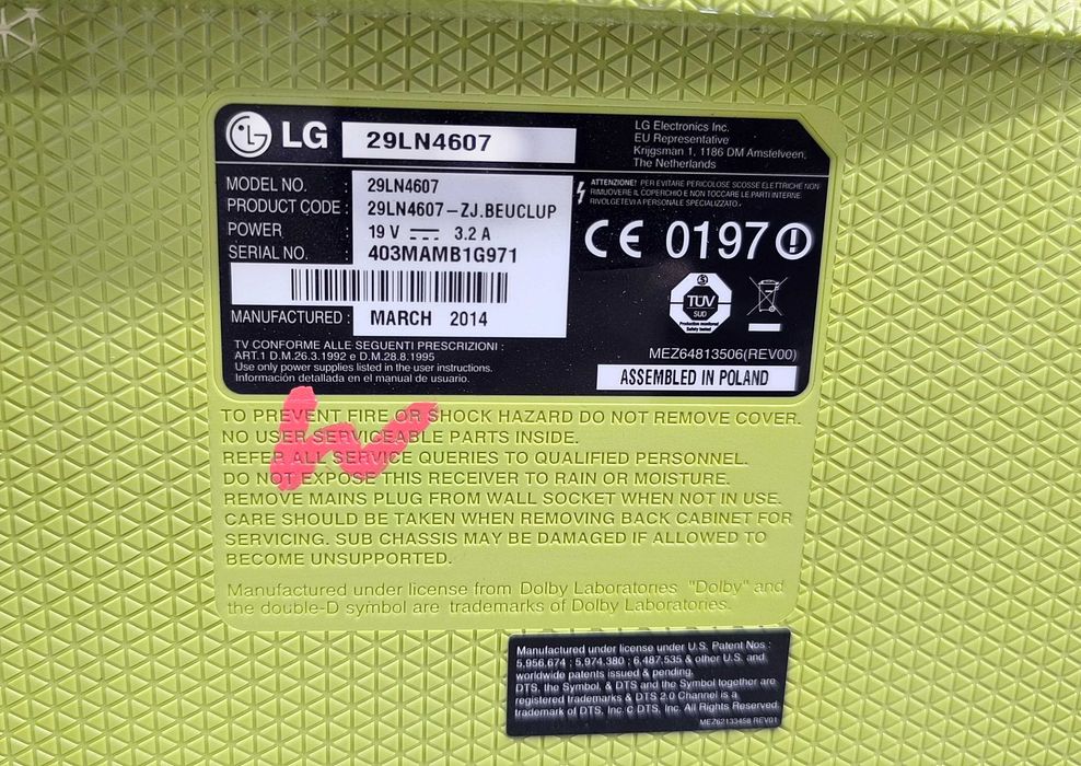 Televizor LG Smart TV LED 29" (73 cm) 29LN4607 Wi-Fi HDMI USB