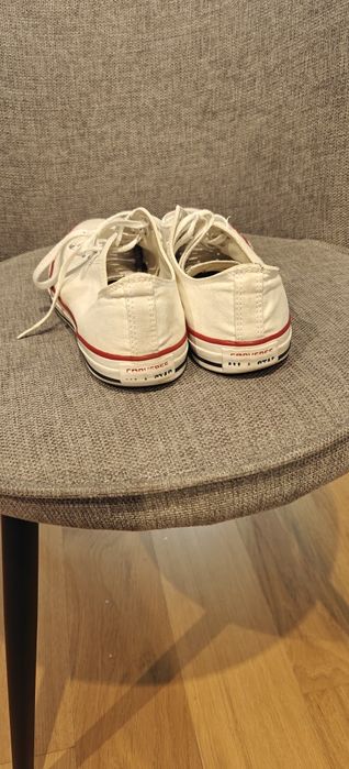 Converse EU44 - бял, плат, нисък профил