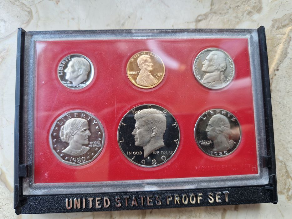 Сет монети САЩ 1980г