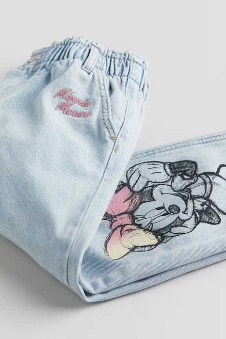 Jeans Minnie Mouse 7-8, 8-9, 9-10 ani / 128, 134, 140