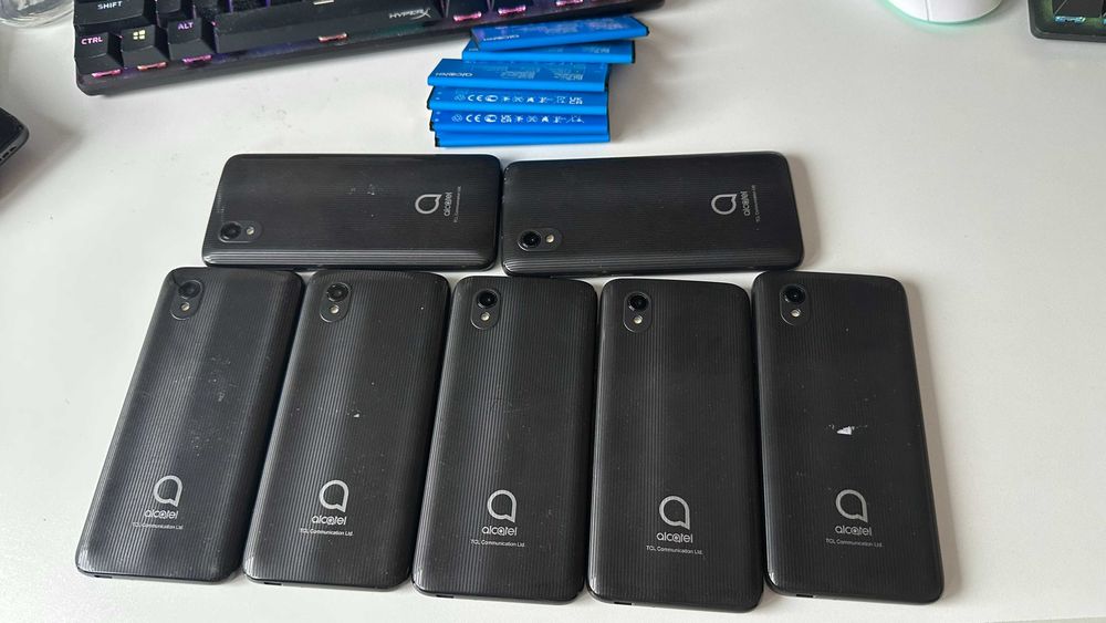 Lot 7 Telefoane Alcatel One Touch - Functionale, Baterii Umflate