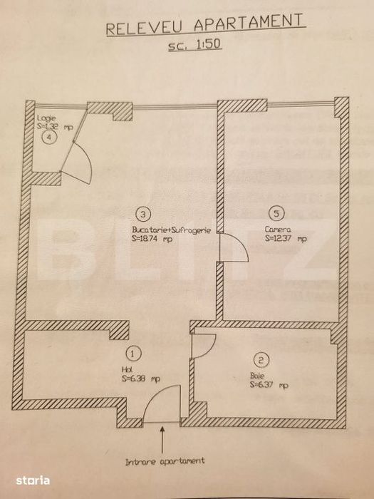 Apartament 2 camere, etaj 1/4, cu parcare inclusa, zona Tineretului