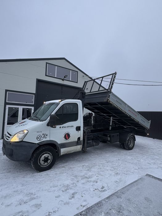 Iveco 65C15 cu Macara si basculabil