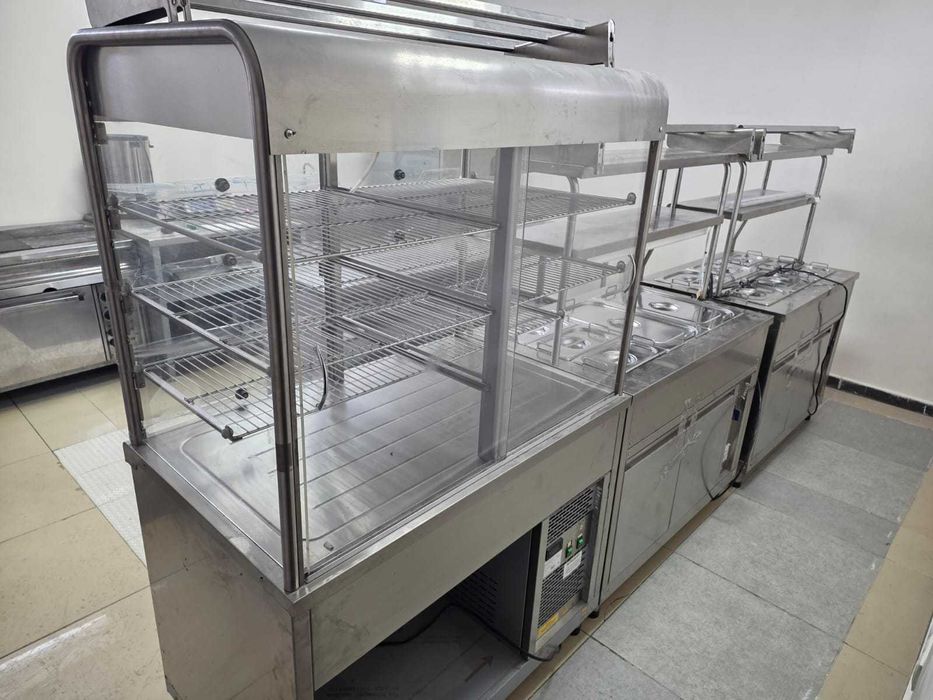 ПРОДАМ линию раздачи для столовой (мармиты)!