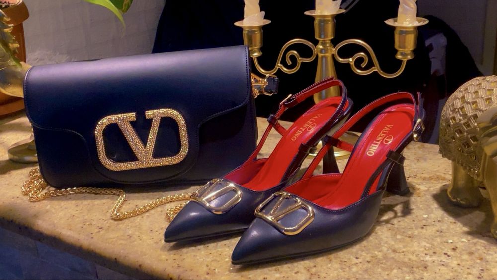 Set,pantofi și geantă valentino