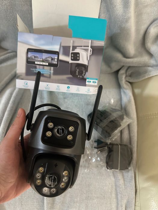 Camera video WI FI noua rotativa, dubla