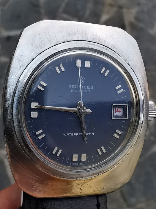 Ceas elvețian - Services - Mecanic - 37*42 mm - Funcționează excelent!