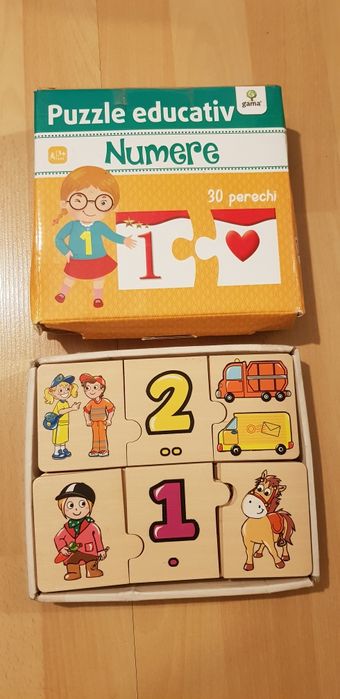 Cărți, puzzle lemn bebelusi