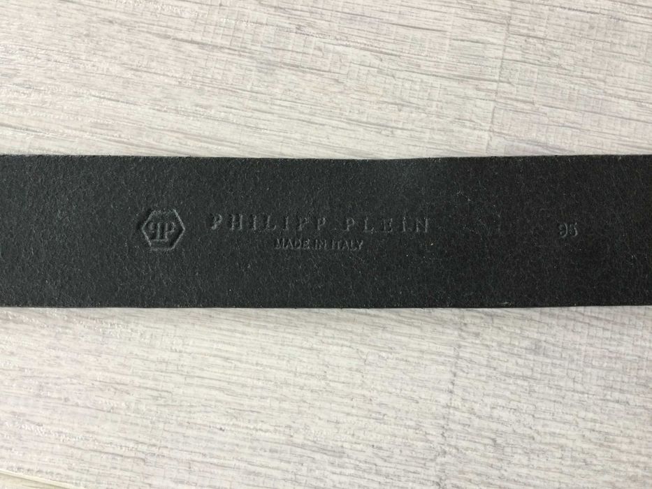 кожен колан от естедствена кожа PHILIPP PLEIN 95 см Made in Italy