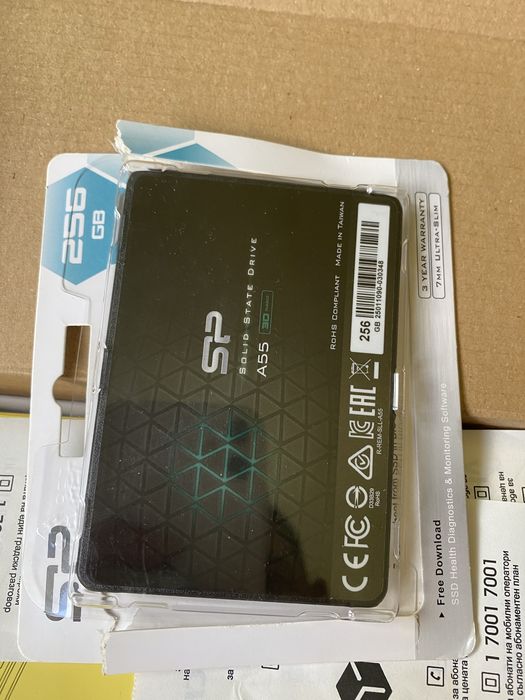 Ssd 256gb A55 скорост 450-550