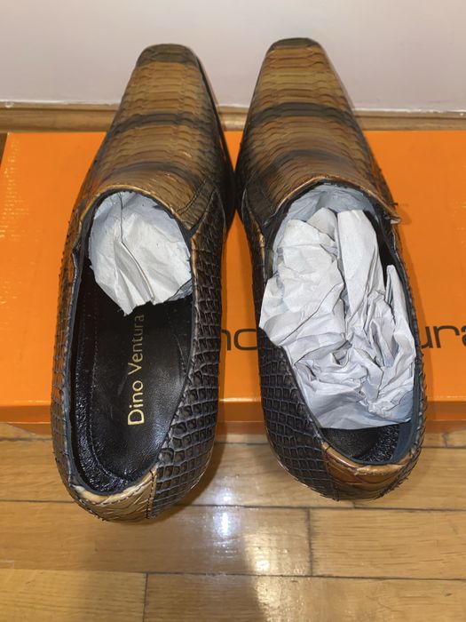 Pantofi piele crocodil