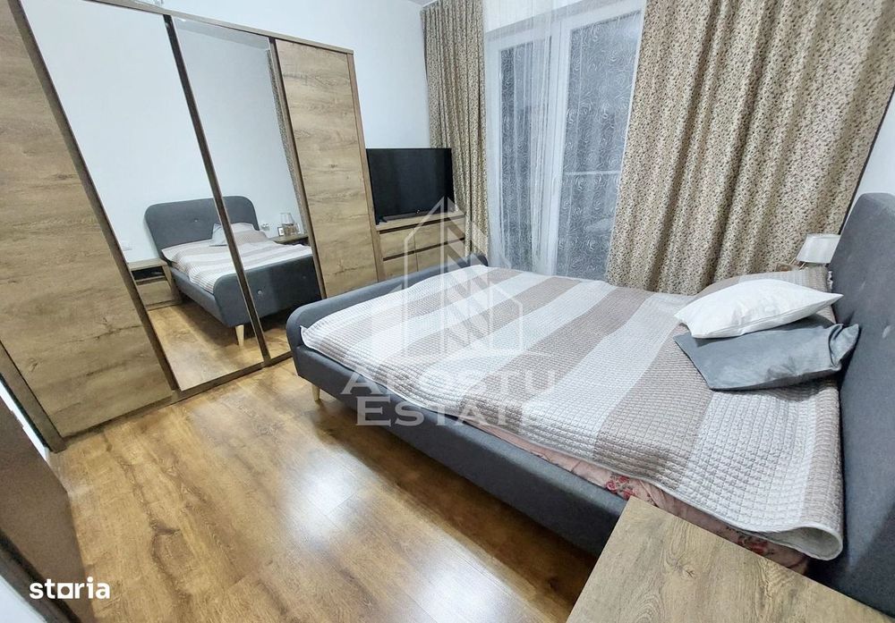 Apartament cu 2 camere mobilat si utilat, decomandat in Giroc.