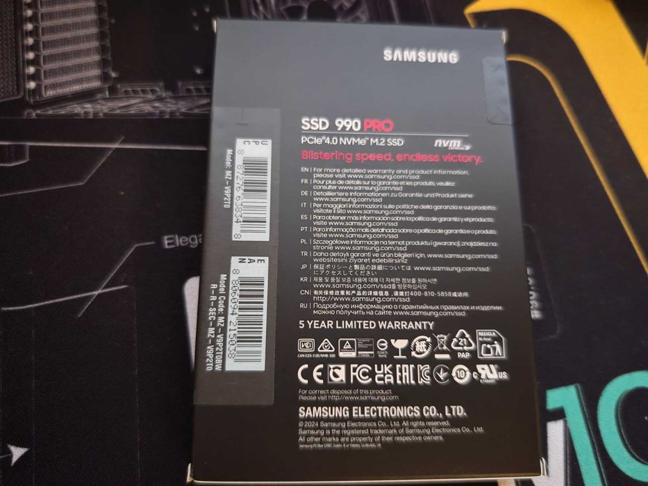 НОВ ! SSD 2TB, Samsung 990 PRO PCIe 4.0 NVMe