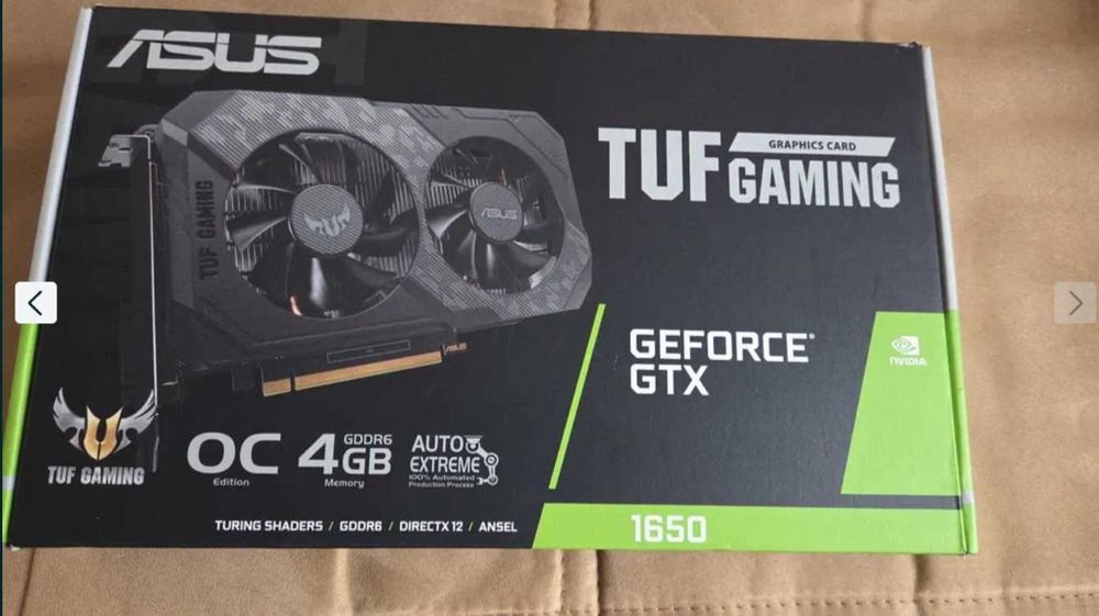 Placa video ASUS TUF Gaming GeForce GTX 1650 OC, 4GB GDDR6