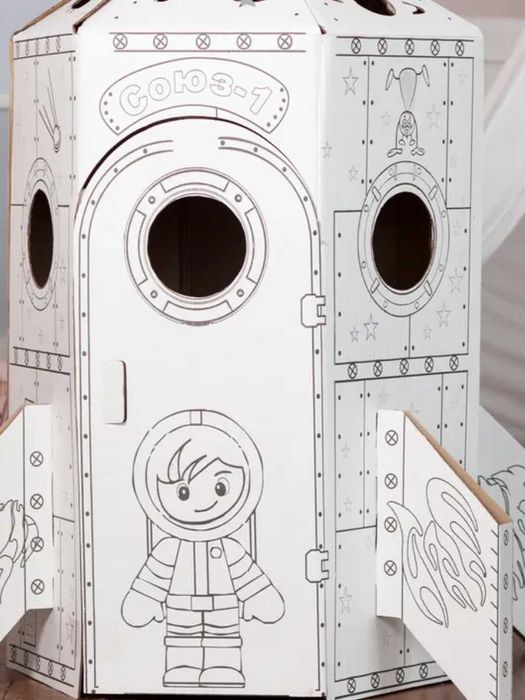 Домик-раскраска в рост ребенка.