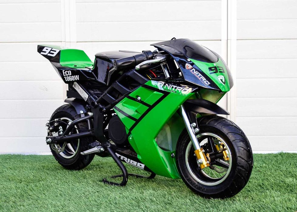 Motocicleta electrica pentru copii NITRO Eco Tribo 1060W 36V #Green