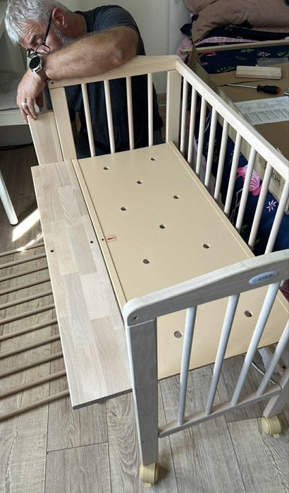 Pătuț co-sleeper Waldin 2 in 1