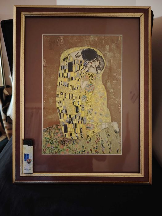 Klimt, Sărutul, Îmbrățișarea, reproduceri în culori