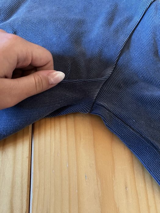 Къса блуза Zara, тъмносиня