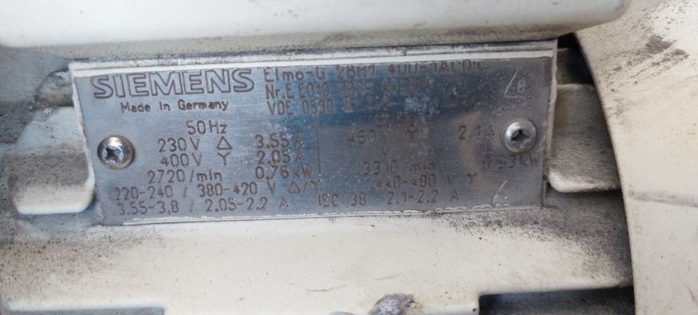 Exhaustor ventilator aer gaze tip pompa Siemens 0.90kw
Exhaustor venti