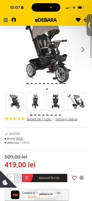 Tricicleta pentru copii