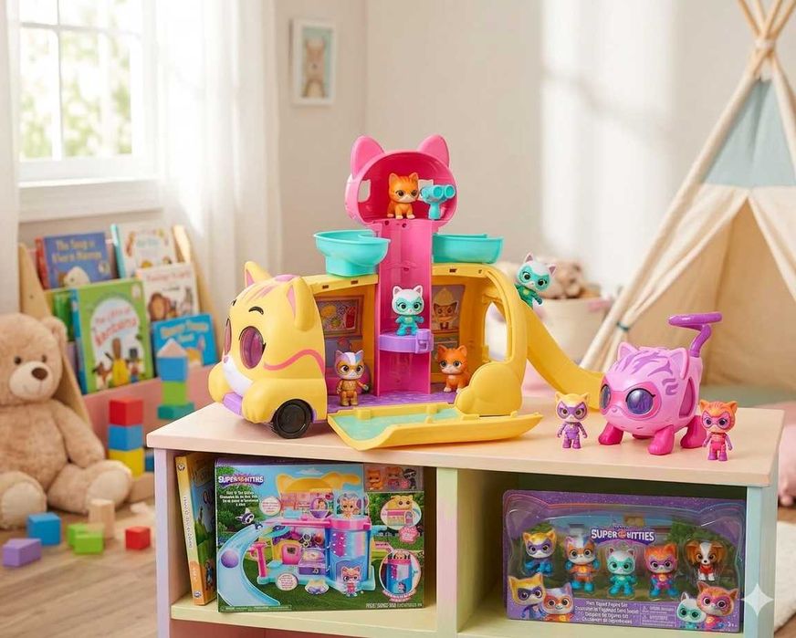 Комплект за игра SuperKitties със светлини и звуци/Супер котета