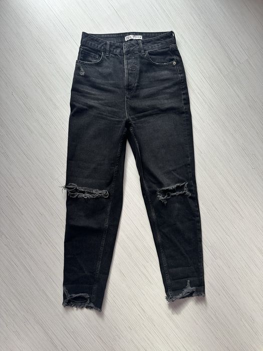 Дънки Zara в синьо и черно