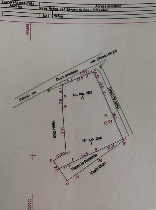 Proprietate intravilana in Silvasu de Sus