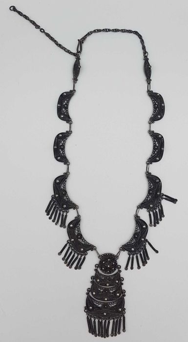 Splendid colier antic/podoaba veche orientala din argint