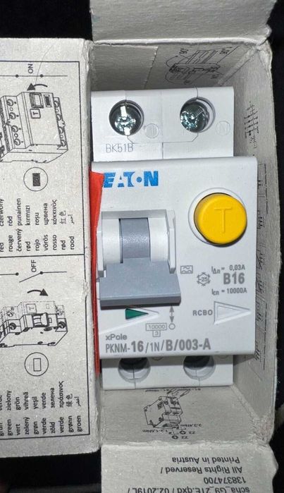 Diferentiale RCCB, RCBO 2, 4 poli, 30mA, 100mA, 300mA 10kA Eaton noi