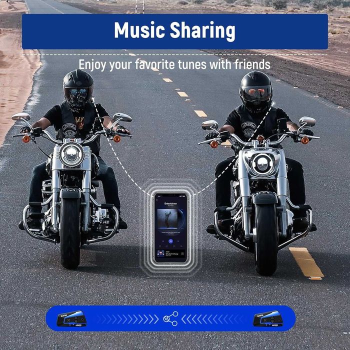 ЧИСТО НОВ LEXIN B4FM Bluetooth интерком / слушалка за каска, 10 водача