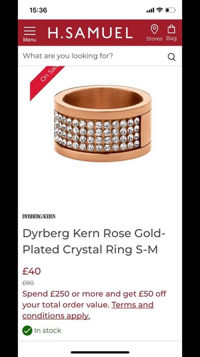 Пръстен Dyrberg Kern оригинал