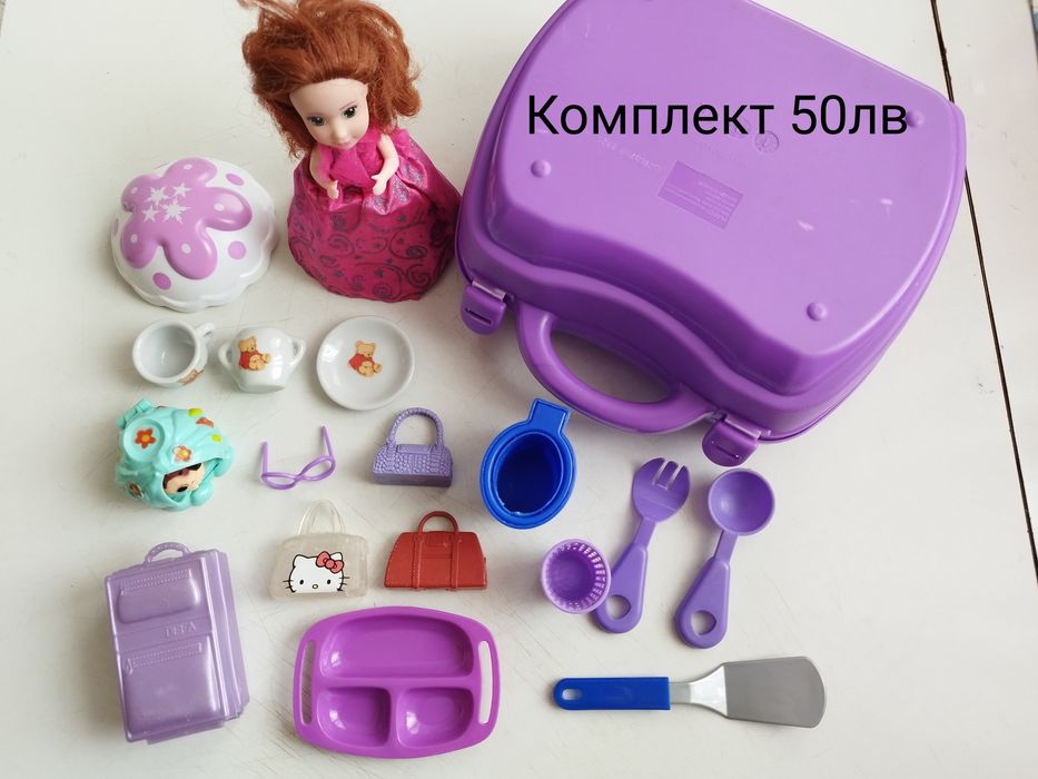 Детски куфар с кукла и аксесоари