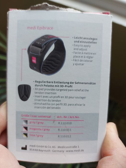 Ортеза за лакът, при епикондилит